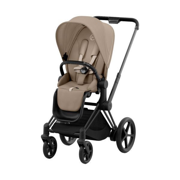 Cybex Kinderwagen 2-in-1 e-Priam 4 Matt Black - Cozy Beige Cybex Kinderwagen 2-in-1 e-Priam 4 Matt Black - Cozy Beige