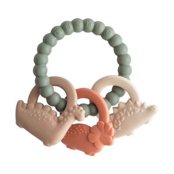 Mushie Teething Ring Dino Mushie Teething Ring Dino