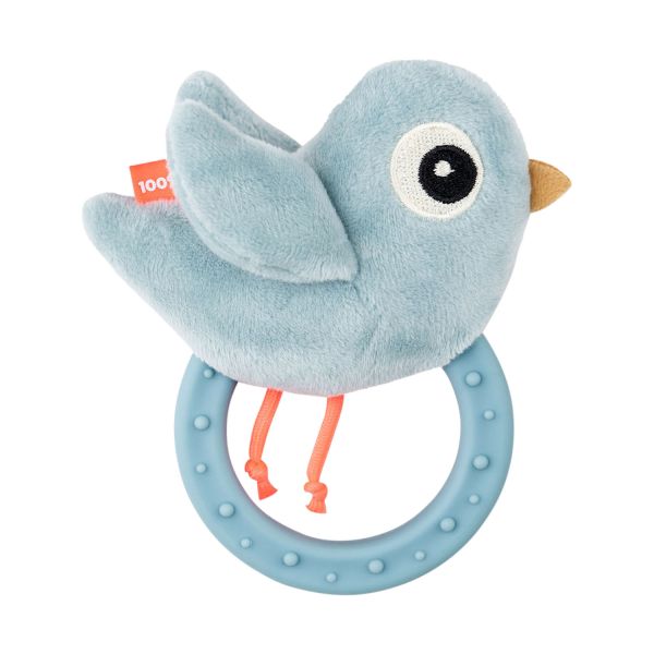 Done By Deer Sensory Ratlle With Teether Birdee Blue Done By Deer Sensory Ratlle With Teether Birdee Blue