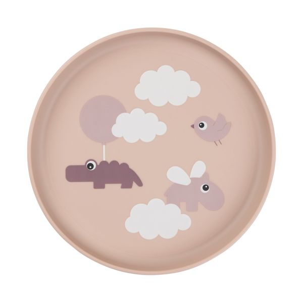 Done By Deer Bord - Happy Clouds - Rond - Silicone - Powder
