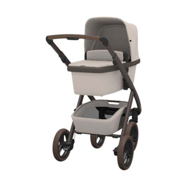 Dubatti Two E2 2-in-1 Kinderwagen Satin Brown - Tofu Gray