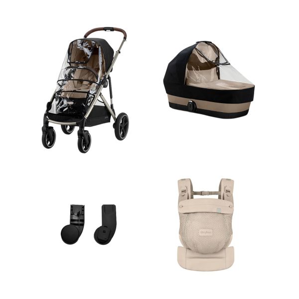 Cybex E-Gazelle S 3-in-1 Kinderwagen Met Base - Set XL Amya - Almond Beige