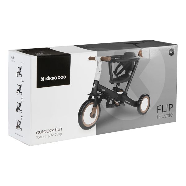 Kikkaboo Flip Driewieler 5in1 - Zwart Kikkaboo Flip Driewieler 5in1 - Zwart
