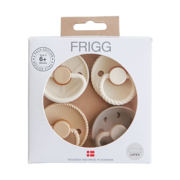FRIGG Fopspenen - 4-Pack - Crystal Sparkle - Latex - 6–18 Mnd