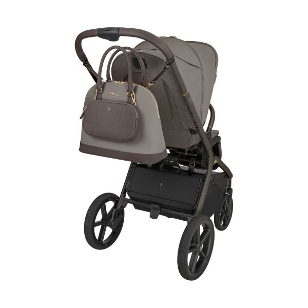 Kikkaboo Goya 2-in-1 Kinderwagen Platinum - Mocca