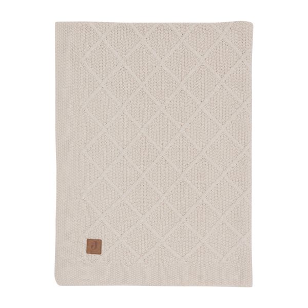 Jollein Check Knit Wiegdeken - 75 x 100 cm - Oatmeal Jollein Check Knit Wiegdeken - 75 x 100 cm - Oatmeal