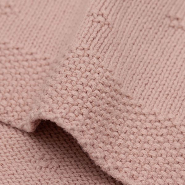 Jollein Wiegdeken Cosy Knit Wild Rose 75 x 100 cm