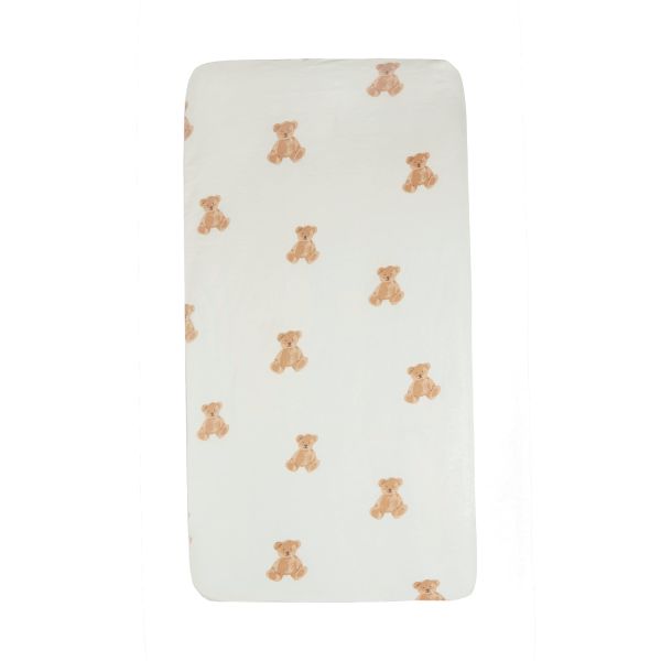 Jollein Teddy Bear Wieghoeslaken - Jersey - 40/50 x 80/90 cm