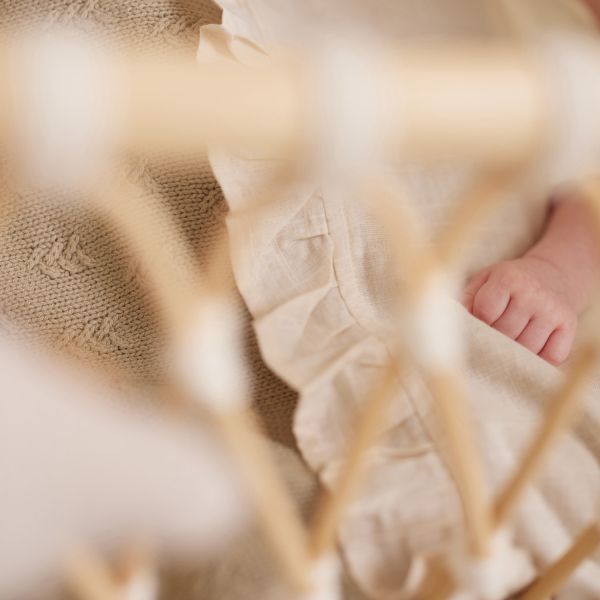 Jollein Wieglaken Ruffle Natural 75  x 100 cm