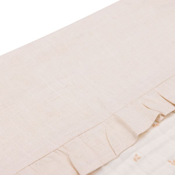 Jollein Wieglaken Ruffle Natural 75  x 100 cm