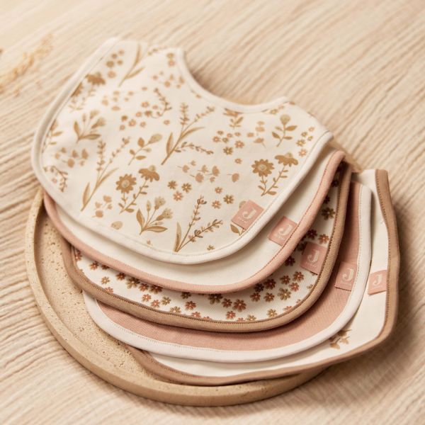 Jollein Slab Jersey Waterproof - Bloomy - 5 Stuks Jollein Slab Jersey Waterproof - Bloomy - 5 Stuks