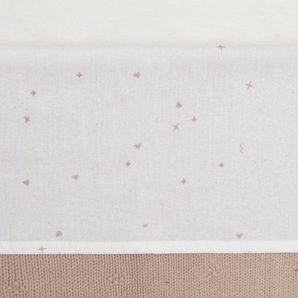 Jollein Twinkling Ledikantlaken - 120 x 150 cm - Wild Rose Jollein Twinkling Ledikantlaken - 120 x 150 cm - Wild Rose