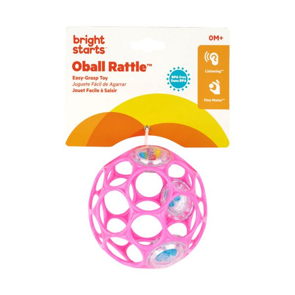 Oball Rammelaar - Easy-Grasp Toy - Pink Oball Rammelaar - Easy-Grasp Toy - Pink