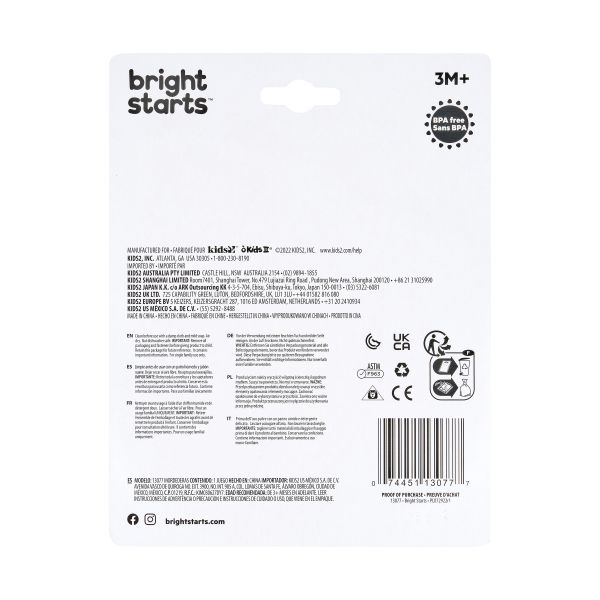Bright Starts Bijtring - Multi-Pack Teether - Fruit Bright Starts Bijtring - Multi-Pack Teether - Fruit