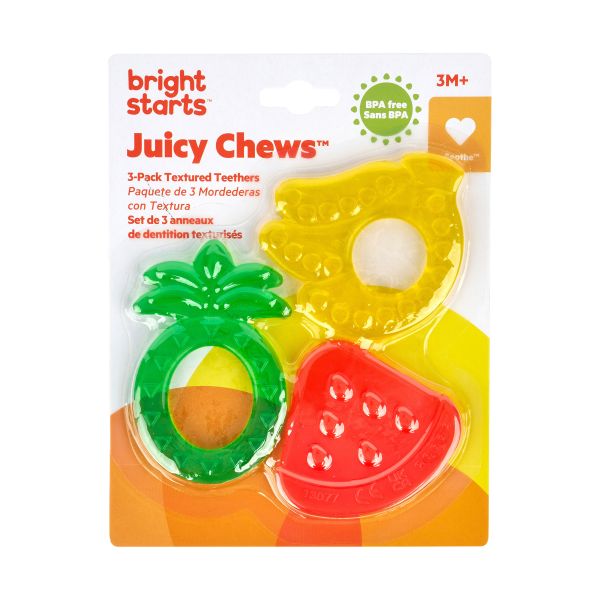 Bright Starts Bijtring - Multi-Pack Teether - Fruit Bright Starts Bijtring - Multi-Pack Teether - Fruit