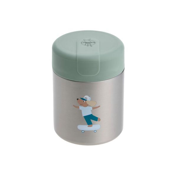 Lässig Tiny Team Dog Food Jar RVS - Groen Lässig Tiny Team Dog Food Jar RVS - Groen