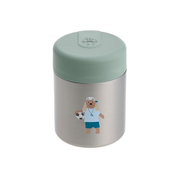 Lässig Tiny Team Dog Food Jar RVS - Groen Lässig Tiny Team Dog Food Jar RVS - Groen