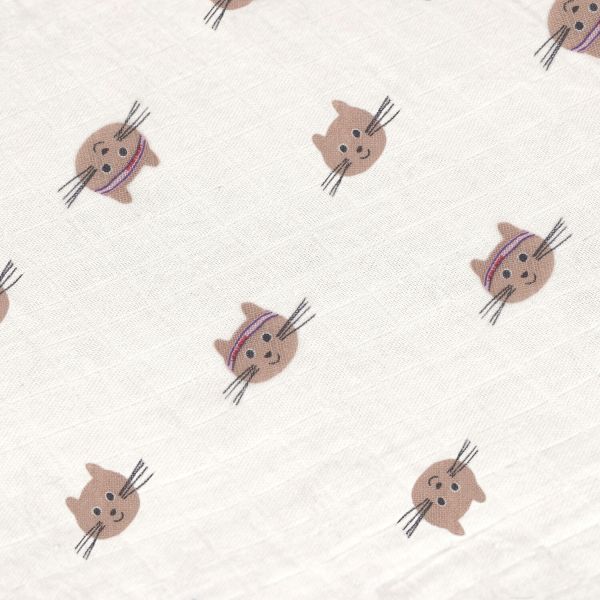 Lässig Swaddle & Burp Multidoek M GOTS Tiny Team Cat – 3 pcs 60 x 60 cm Lässig Swaddle & Burp Multidoek M GOTS Tiny Team Cat – 3 pcs 60 x 60 cm