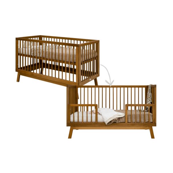 Bopita Ledikant 70 x 140 - Commode - 2-Deurskast - Kaleo - Dune /Rose Wood