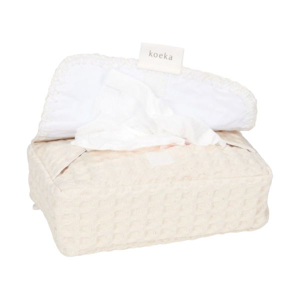 Koeka Hoes Voor Babydoekjes Wafel Antwerp Natural
