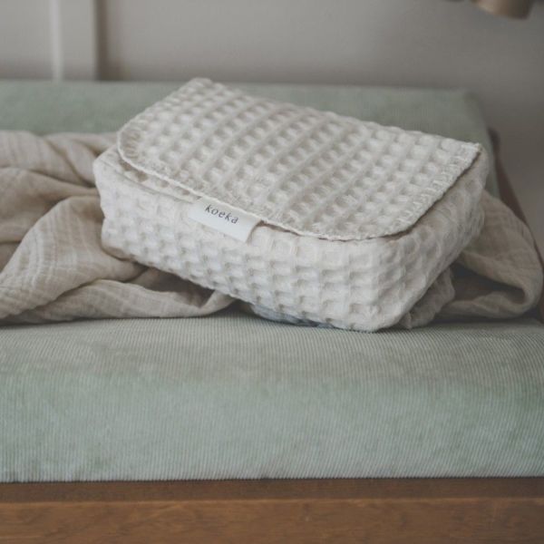Koeka Hoes Voor Babydoekjes Wafel Antwerp Natural
