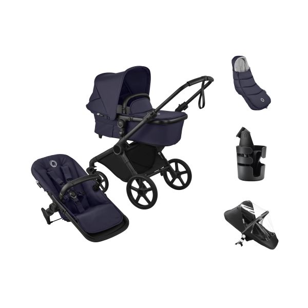 Bugaboo Cub Essentiële Bundel 2-in-1 Kinderwagen - Deep Indigo Bugaboo Cub Essentiële Bundel 2-in-1 Kinderwagen - Deep Indigo