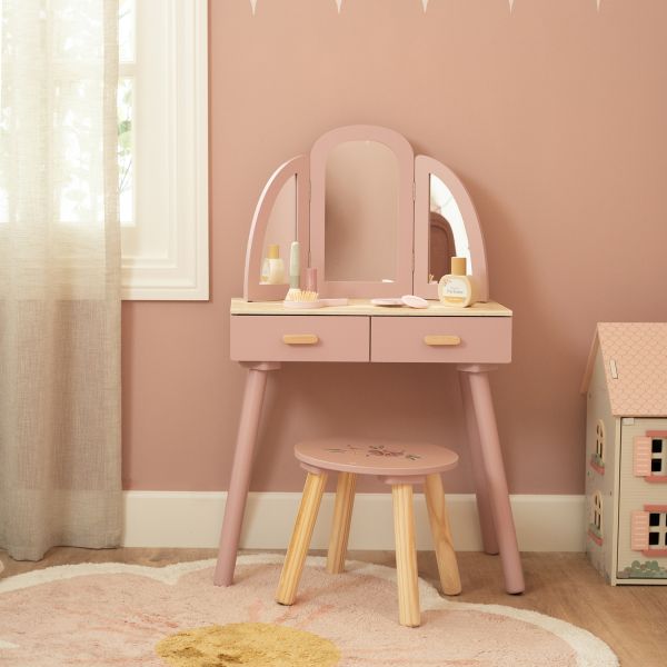 Little Dutch Kaptafel – Hout – Pink Little Dutch Kaptafel – Hout – Pink