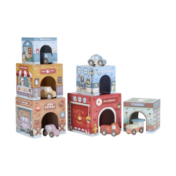Little Dutch Stapeltoren Inclusief 6 Auto’s – Hout Little Dutch Stapeltoren Inclusief 6 Auto’s – Hout
