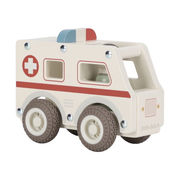 Little Dutch Ambulance Inclusief Pegdoll – Hout Little Dutch Ambulance Inclusief Pegdoll – Hout