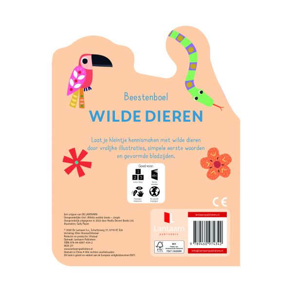 Lantaarn Beestenboel Kartonboek - Wilde Dieren