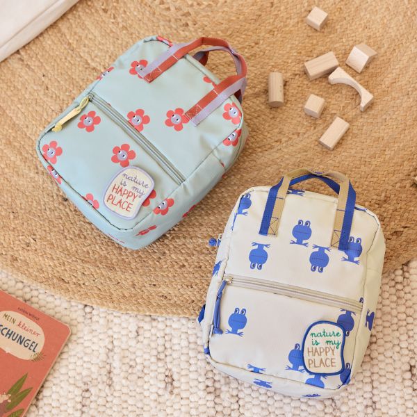 Lässig Happy Trails Mini Square Rugzak– Frog