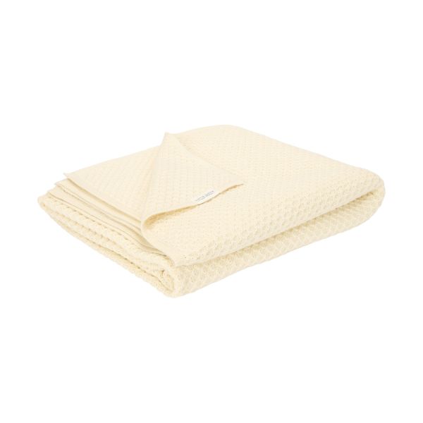 Little Dutch Ledikantdeken Gebreid - Pure Soft White - 110x140 cm