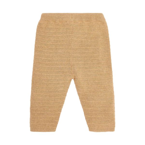 Little Dutch Safari Friends Gebreid Broekje - Maat 50 - Soft Tan 