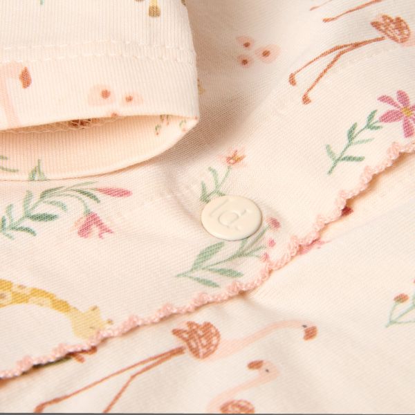 Little Dutch Safari Friends Pyjama Een-Delig - Maat 50/56 - Pastel Rose Little Dutch Safari Friends Pyjama Een-Delig - Maat 50/56 - Pastel Rose