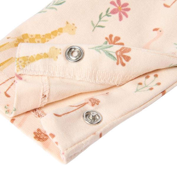 Little Dutch Safari Friends Pyjama Een-Delig - Maat 50/56 - Pastel Rose Little Dutch Safari Friends Pyjama Een-Delig - Maat 50/56 - Pastel Rose