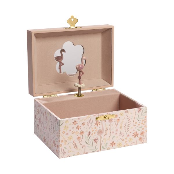 Little Dutch Safari Friends Sieradendoos Met Muziek - Flamingo Little Dutch Safari Friends Sieradendoos Met Muziek - Flamingo