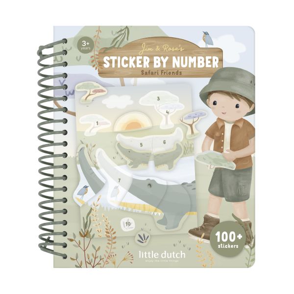 Little Dutch Safari Friends Sticker Op Nummer - Jim