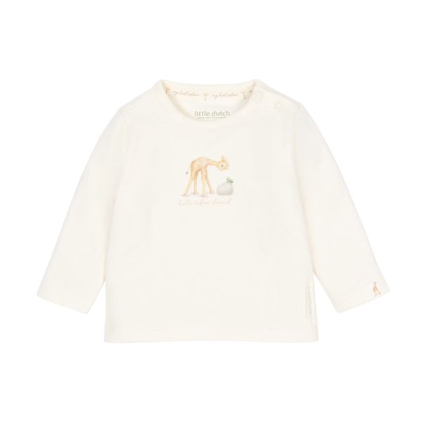 Little Dutch Safari Friends T-Shirt - Maat 50 - Creme  