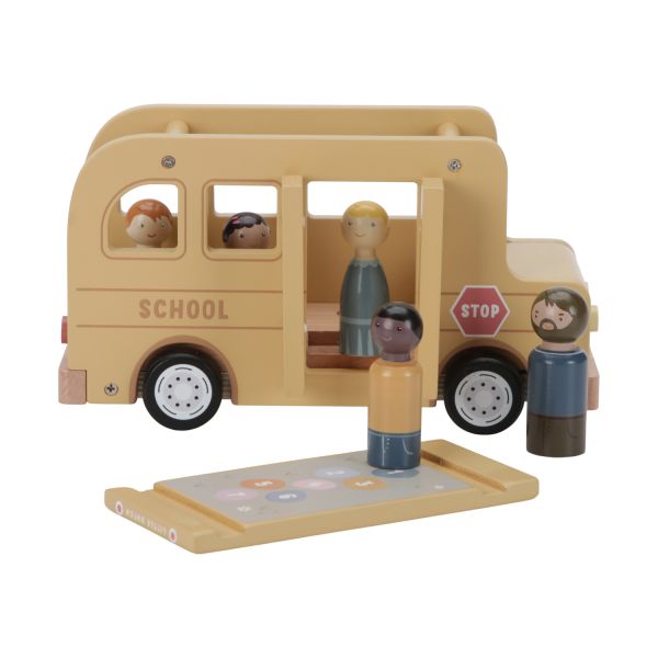 Little Dutch Schoolbus met poppetjes FSC