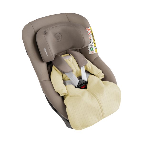Lodger Hopper Slaapzak Met Mouwen - Solid - Maat 68/80 - Cream