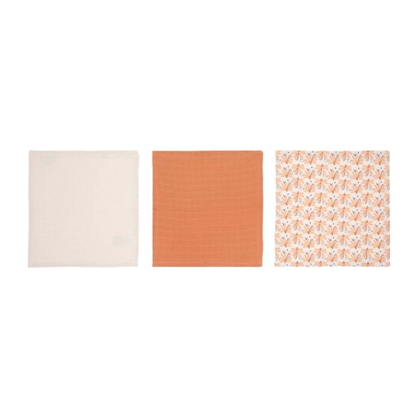 Luma Monddoek tetra Flowerfever Nude 3-Pack