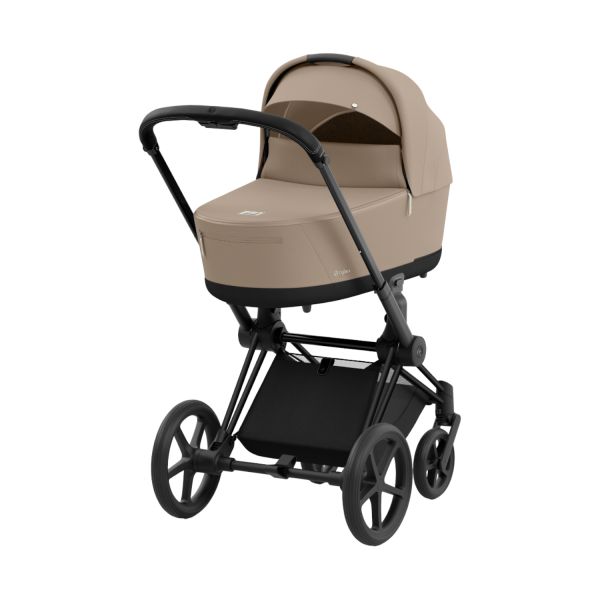 Cybex Priam 4 2-in-1 Kinderwagen Matt Black - Cozy Beige