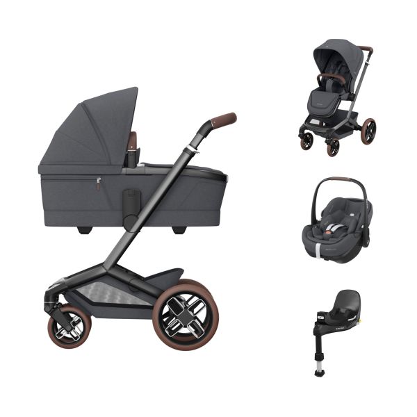 Maxi-Cosi Fame 3-in-1 Kinderwagen Met Base - Pebble 360 Pro2 - Twillic Graphite