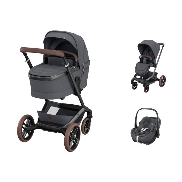 Maxi-Cosi Fame 3-in-1 Kinderwagen Met Pebble 360 Pro 2 Autostoel - Twillic Graphite