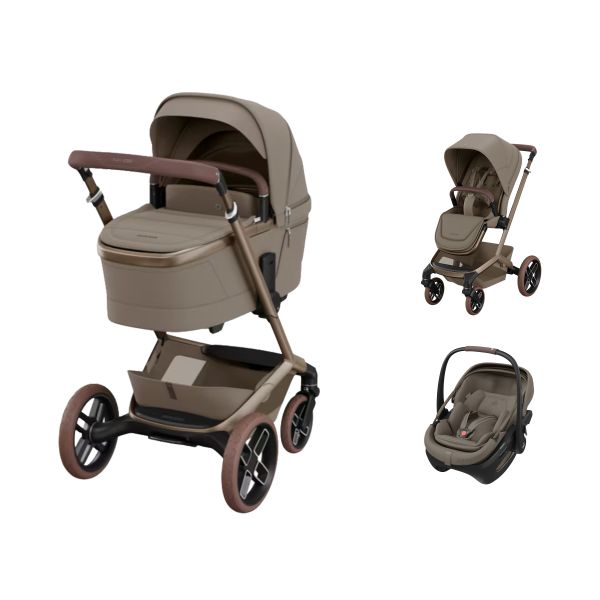 Maxi-Cosi Fame 3-in-1 Kinderwagen Met Coral Slide Pro Autostoel - Oak Truffle Maxi-Cosi Fame 3-in-1 Kinderwagen Met Coral Slide Pro Autostoel - Oak Truffle