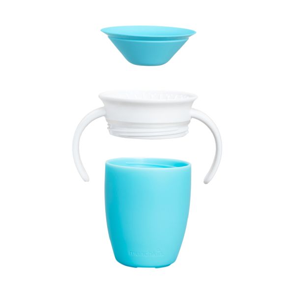 Munchkin Miracle 360° Trainer Cup Blauw 6mnd+ 207ml Munchkin Miracle 360° Trainer Cup Blauw 6mnd+ 207ml