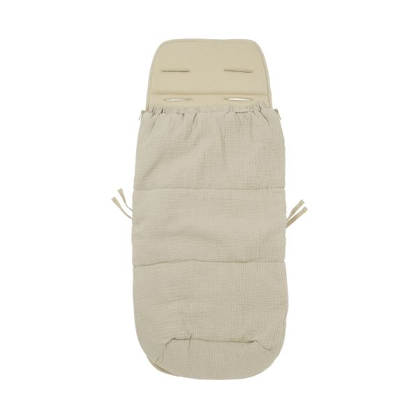 Meyco Baby Uni Buggy Voetenzak en Inlegger - Sand - 45x130 cm Meyco Baby Uni Buggy Voetenzak en Inlegger - Sand - 45x130 cm