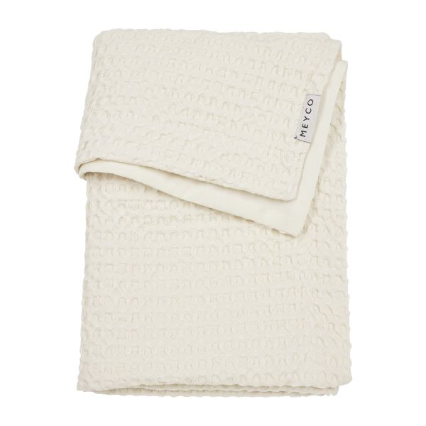 Meyco Ledikantdeken Waffle Cotton Nature 100 x 150 cm Meyco Ledikantdeken Waffle Cotton Nature 100 x 150 cm