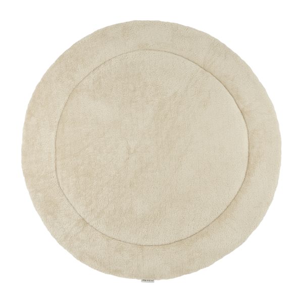 Meyco Basic Knit Parklegger Rond - 95 cm - Sand Melange Meyco Basic Knit Parklegger Rond - 95 cm - Sand Melange