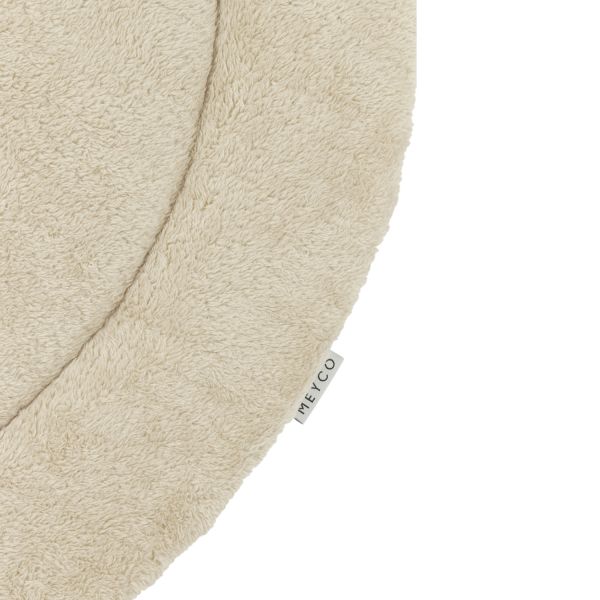 Meyco Basic Knit Parklegger Rond - 95 cm - Sand Melange Meyco Basic Knit Parklegger Rond - 95 cm - Sand Melange